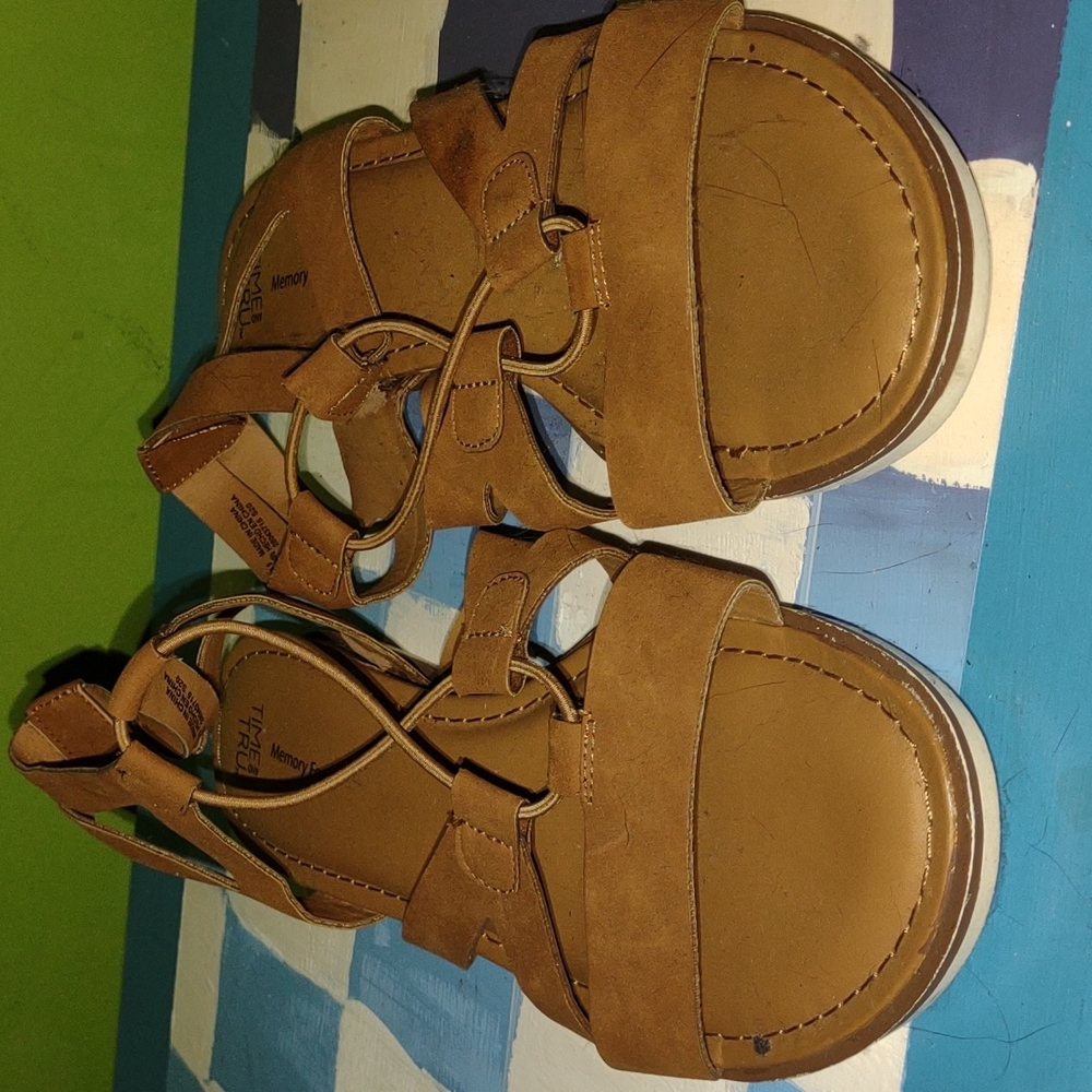 Tan sandals